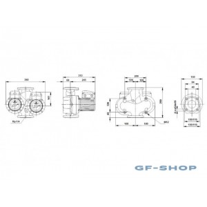 Насос циркуляционный Grundfos UPSD 40-120 F 1x230-240V PN6/10 w/relay