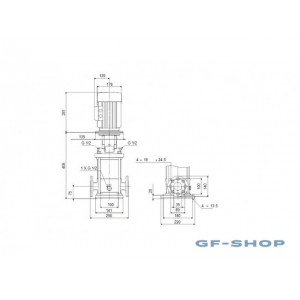 Насос вертикальный центробежный Grundfos CR 5-6 A-FGJ-A-E-HQQE 1х220