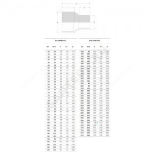 Муфта спигот ПЭ100 SDR11 переходная Дн 225х200 Ру16 EUROSTANDARD 2050162220