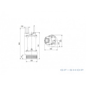 Насос дренажный Grundfos DWK.O.13.150.75.5.0D.R