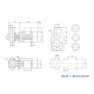 Насос консольно-моноблочный Grundfos NB 100-315/269 A-F2-A-E-BAQE