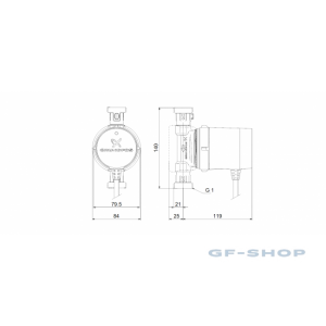 Насос циркуляционный Grundfos COMFORT 15-14 BX PM