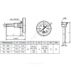Термометр биметаллический осевой Дк63 L=40мм G1/2" 160С ТБ63 Метер
