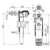 Арматура для бачка сливная/наливная боковое подключение кнопка хром старт-стоп Alca Plast SA2000K 1/2" CHROM