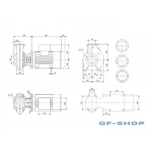 Насос консольно-моноблочный Grundfos NB 80-250/270 A-F2-A-E-BAQE