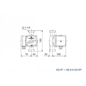 Насос циркуляционный Grundfos UP 20-07 N 150