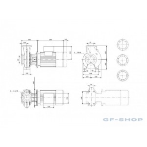 Насос консольно-моноблочный GRUNDFOS NB 40-315/334 AF2ABQQE