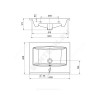 Умывальник мебельный Элина 60 Santek 1.WH50.1.606