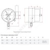 Манометр сигнализирующий ТМ-510Р.05 радиальный Дк100мм 0-1,6 МПа исполнение 5 G1/2" с электроконтактной приставкой Росма 00000007642