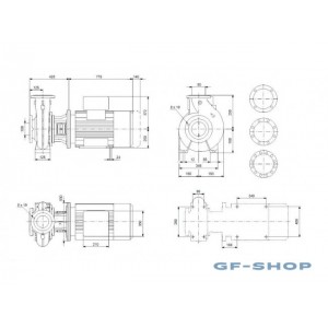 Насос консольно-моноблочный Grundfos NB 80-200/222 A-F2-A-E-BAQE 55 kw