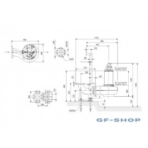 Насос канализационный Grundfos SL1.85.150.110.4.52H.S.N.51D