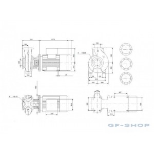 Насос консольно-моноблочный GRUNDFOS NB 150-500/521 AF1ABQQE