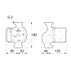 Насос циркуляционный с мокрым ротором UPS 25-50 PN10 1х230В/50 Гц Grundfos 96281432