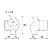 Насос циркуляционный с мокрым ротором UPS 25-50 PN10 1х230В/50 Гц Grundfos 96281432