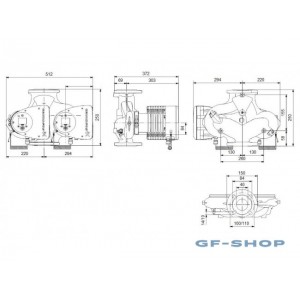 Насос циркуляционный Grundfos MAGNA3 D 40-150 F