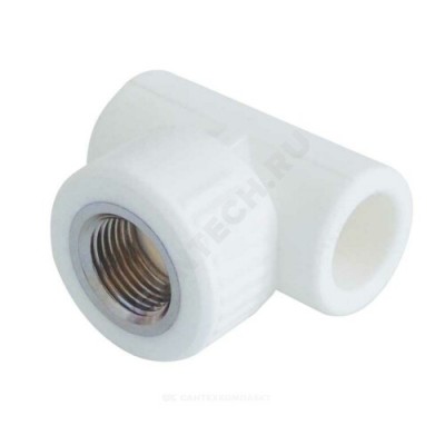 Тройник PP-R комбинированный белый ВР Дн 32х3/4" Китай