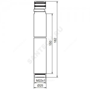 Удлинитель для штанги L=150мм Vidima B961275AA