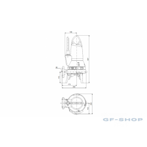 Насос канализационный Grundfos SEG.50.31.E.2.50B