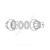 Детали присоединительные чугун Ду32 G 2"xRp 1 1/4" ВР (комплект) для циркуляционных насосов Wilo 112046992
