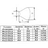 Переход сталь оц концентрический Дн 89х3,5-76х3,5 (Ду 80х65) бесшовный ГОСТ 17378-2001 КАЗ