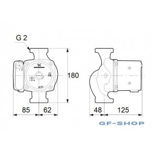 Насос циркуляционный Grundfos UPS 32-55 180