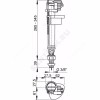 Арматура для бачка наливная нижнее подключение Alca Plast A17-1/2"