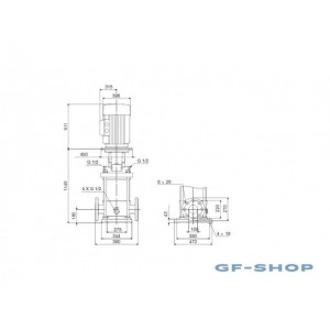 Насос вертикальный центробежный Grundfos CR 120-3 A-F-A-E-HQQE