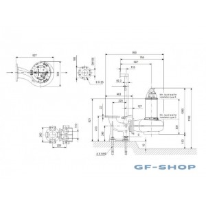 Насос канализационный Grundfos SLV.80.80.220.2.52H.S.N.51D