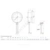 Термометр биметаллический радиальный Дк63 L=64мм G1/2" 120С БТ-32.211 Росма 00000002444