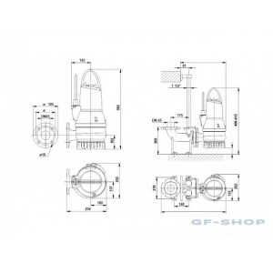 Насос дренажный Grundfos DP10.65.26.EX.2.50B