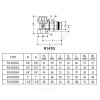 Клапан запорный для радиатора R17D2 Ду 15 Ру16 ВР прямой Giacomini R17DX003