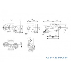 Насос циркуляционный Grundfos MAGNA3 D 32-100 F