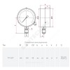 Манометр ТМ-510Р.00 радиальный Дк100мм 0-1,6 МПа М20х1,5 Росма 00000006844