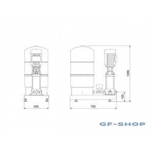 Установка повышения давления Grundfos HYDRO SOLO-S CR 5-8 HQQE