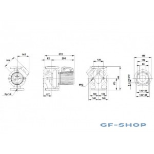 Насос циркуляционный Grundfos UPS 65-120 F B