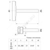 Термометр биметаллический осевой Дк63 L=50мм G1/2" 200С ТБП-Т НПО ЮМАС