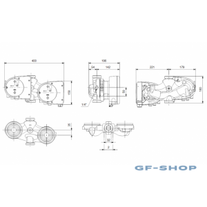 Насос циркуляционный Grundfos MAGNA1 D 32-100 180