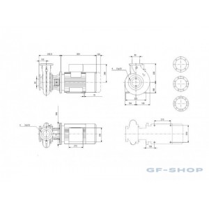 Насос консольно-моноблочный GRUNDFOS NB 50-250/205 AF2ABQQE