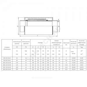 Компенсатор сильфонный осевой однослойный с кожухом и внутренним экраном сталь нерж DEK Ду 100 Ру16 под приварку патрубки сталь L=330мм Hortum 0010100-060/t95 сжатие/растяжение 30/30