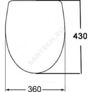 Сиденье для подвесного унитаза Sirius дюропласт Vidima W301301