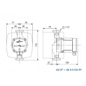 Насос циркуляционный Grundfos ALPHA2 L 25-60 130