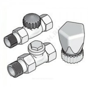 Клапан запорный для радиатора RLD Ду 15 Ру10 1/2" ВР прямой Mohlenhoff 129244