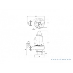 Насос канализационный GRUNDFOS SLV.65.80.22.A.2.50D.C