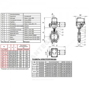 Затвор дисковый поворотный чугун VPI4448-B24EP Ду 250 Ру16 межфл с эл/приводом диск чугун манжета EPDM Tecofi VPI4448-B24EP0250