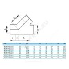 Тройник ПВХ серый под клеевое соед Дн 160х45гр Ру16 напорный EFFAST RDRTYD1600