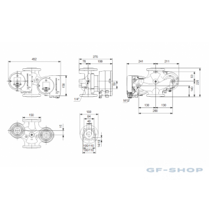 Насос циркуляционный Grundfos MAGNA3 D 40-60 F 220 1x230V PN6/10