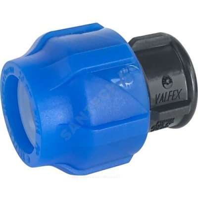 Заглушка компрессионная ПЭ Дн 40 Ру16 VALFEX 121001123040