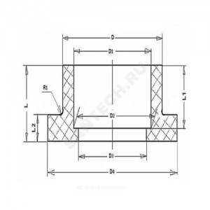 Бурт PP-R под фланец белый внутренняя пайка Дн 110 (D=134мм) VALFEX 10189110