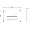 Кнопка для инсталляции OLEAS M3 хром матовый Ideal Standard R0123JG.