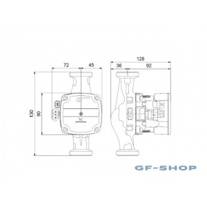 Насос циркуляционный Grundfos ALPHA SOLAR 25-75 130